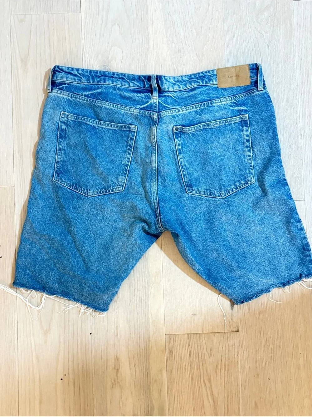 H&M Light Blue Baggy Bermuda Denim Shorts